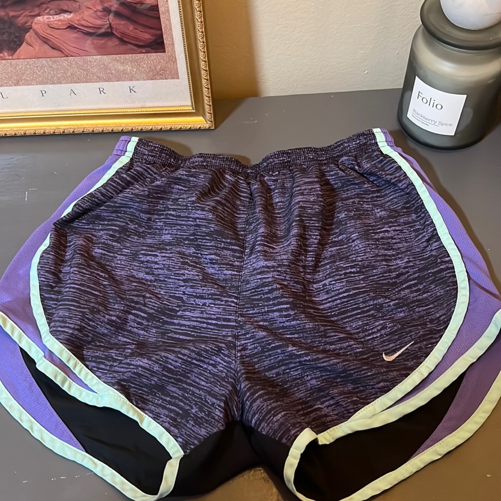 Purple Black Mint Nike Athletic Shorts